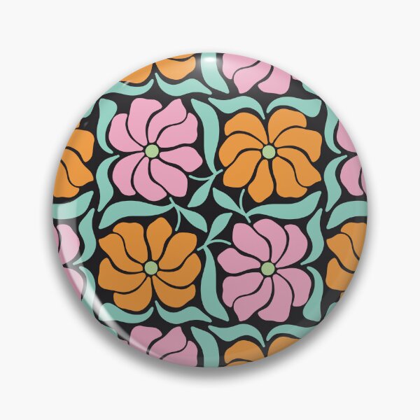 Item preview, Groovy Night Flowers | Bold Retro Floral Pattern designed and sold by Petternoholic.