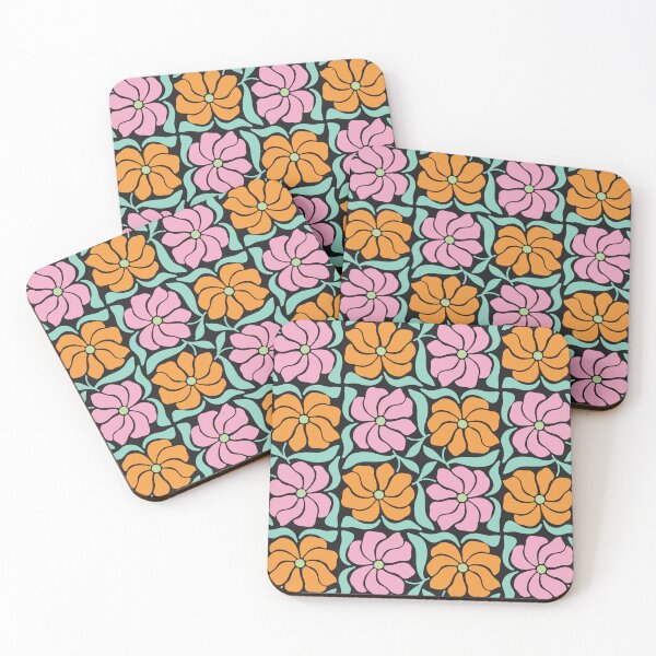 Item preview, Groovy Night Flowers | Bold Retro Floral Pattern designed and sold by Petternoholic.