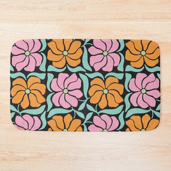 Item preview, Groovy Night Flowers | Bold Retro Floral Pattern designed and sold by Petternoholic.