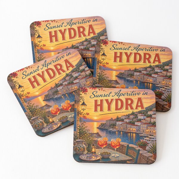 Item preview, Hydra Greece - Scenic Style Travel Poster designed and sold by LSVart.