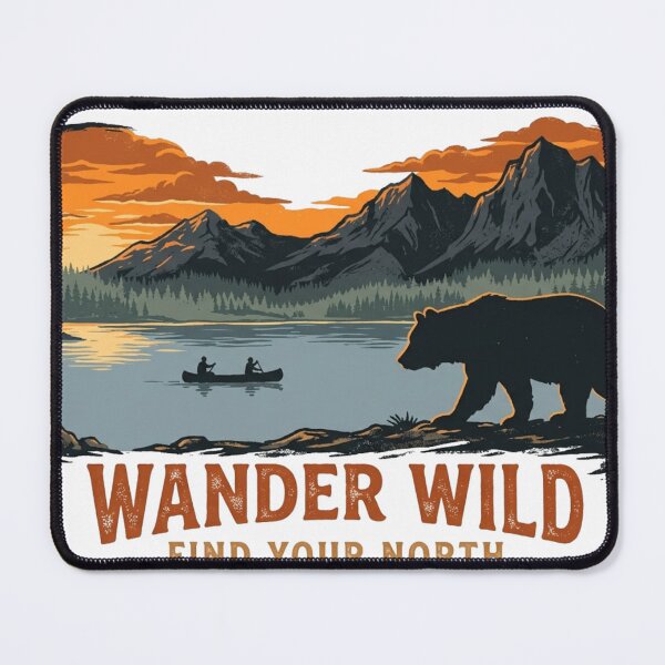 Item preview, Wander Wild Bear Mountain Sunset Vintage designed and sold by meghnad.