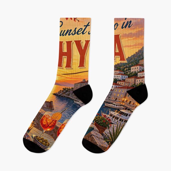 Item preview, Hydra Greece - Scenic Style Travel Poster designed and sold by LSVart.