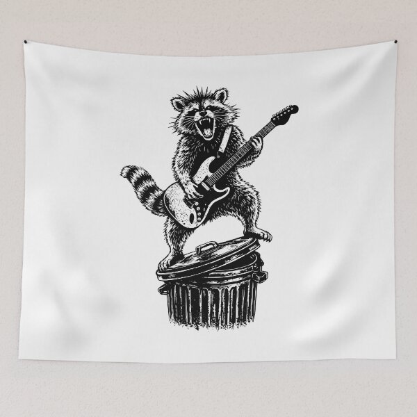 Item preview, Raccoon Playing Guitar designed and sold by gunaone-design.