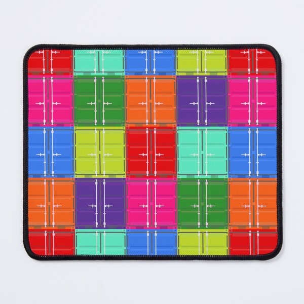 Item preview, Bright multi color shipping containers designed and sold by DisorderlyDigital.