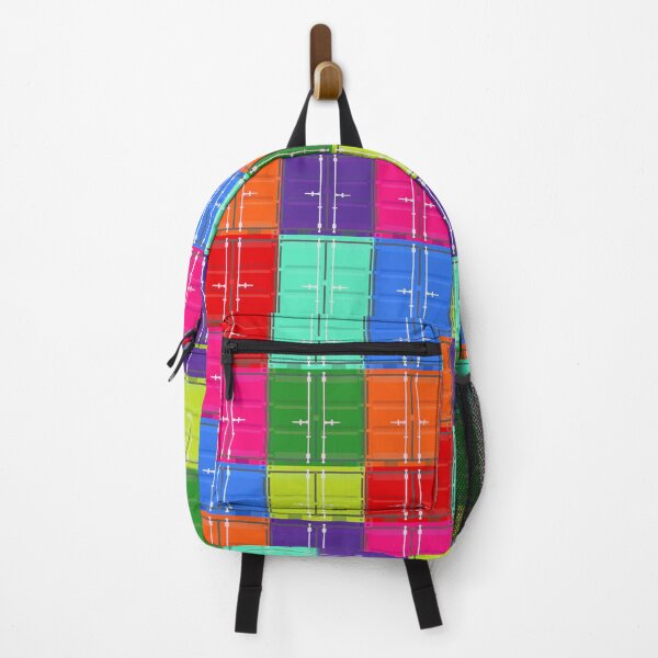 Item preview, Bright multi color shipping containers designed and sold by DisorderlyDigital.