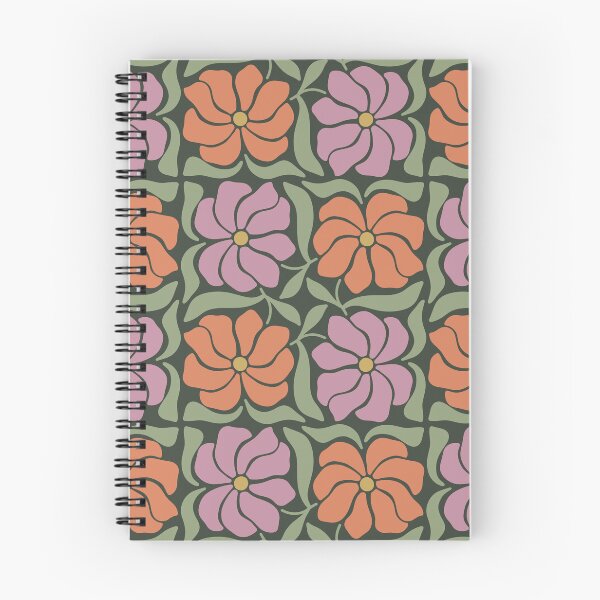Item preview, Midnight Olive Flowers | Muted Retro Floral Pattern designed and sold by Petternoholic.