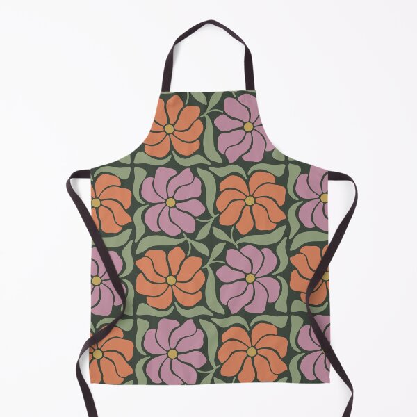 Item preview, Midnight Olive Flowers | Muted Retro Floral Pattern designed and sold by Petternoholic.