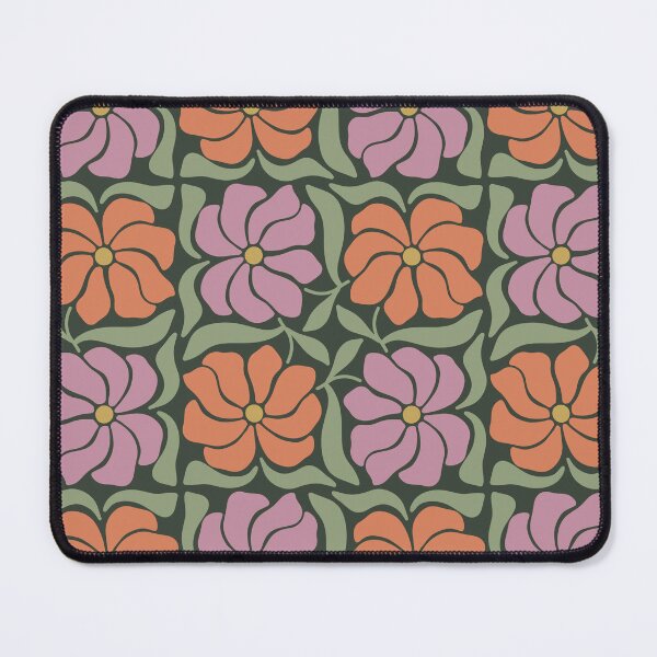 Item preview, Midnight Olive Flowers | Muted Retro Floral Pattern designed and sold by Petternoholic.