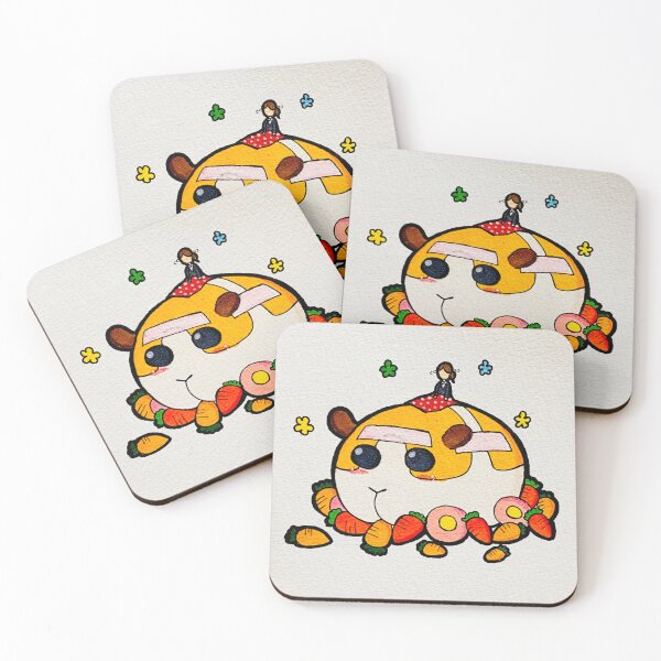 Item preview, Kawaii Guinea Pig with Carrots and Donuts designed and sold by Monfichers.