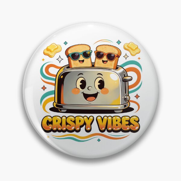 Item preview, Crispy Vibes Toaster designed and sold by design-rebell.