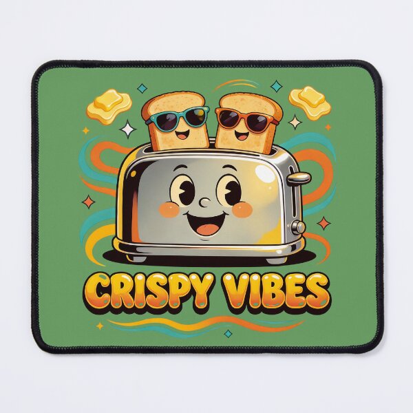 Item preview, Crispy Vibes Toaster designed and sold by design-rebell.