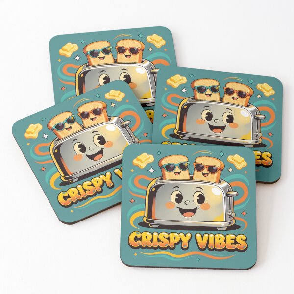 Item preview, Crispy Vibes Toaster designed and sold by design-rebell.