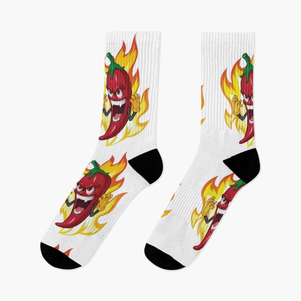Item preview, Angry Red Hot Chili Pepper Flame Art designed and sold by DailyDoodlesBySumbul.