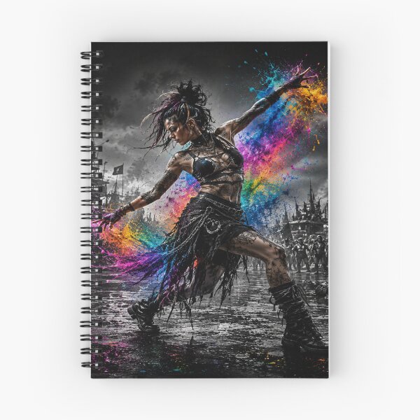 Item preview, Urban Pulse – Neon Graffiti Dance - Alternative Gothic Street Art designed and sold by Personiq Kaleido.