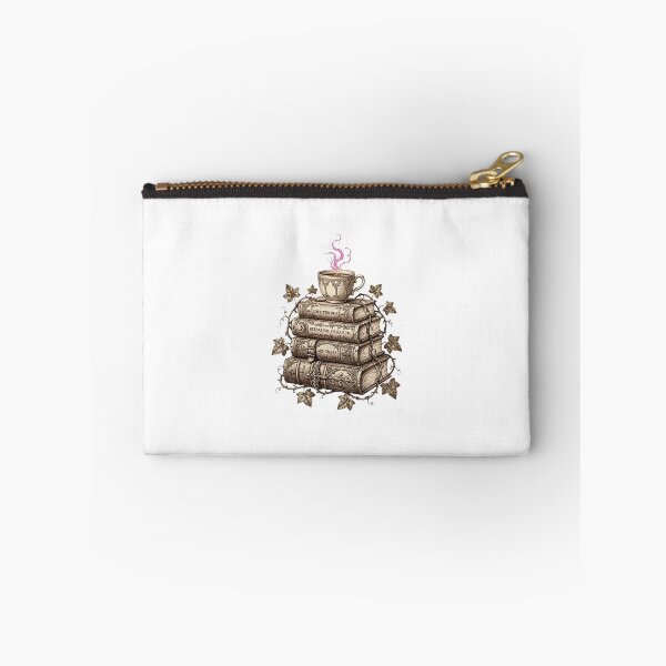 Item preview, Gothic Dark Academia Books & Coffee - Vintage Botanical Bookworm Illustration designed and sold by Htkester1.