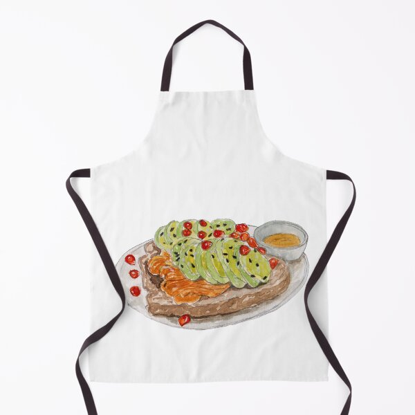 Item preview, Avocado Toast Watercolor – Cute Breakfast & Brunch Food Illustration designed and sold by Qualali Studio.