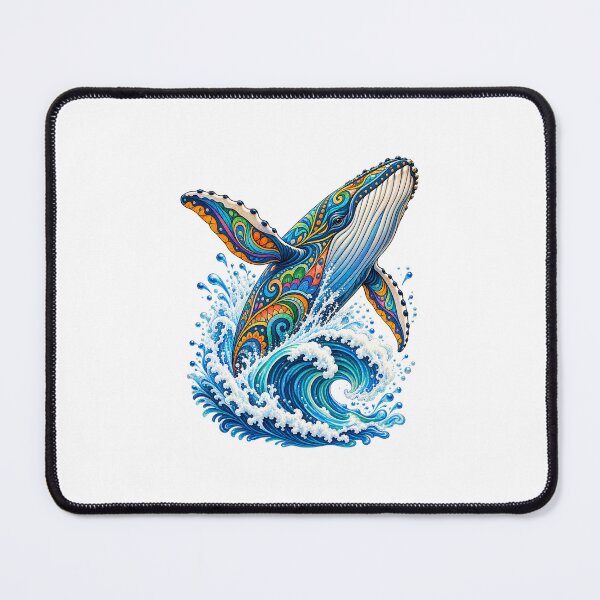 Item preview, Colorful Ornamental Humpback Whale designed and sold by PeanutGalSean.