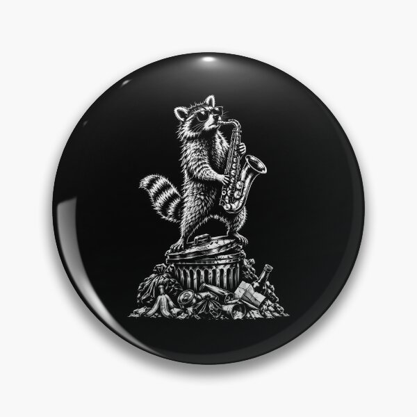 Item preview, Funny Raccoon Playing Saxophone designed and sold by gunaone-design.