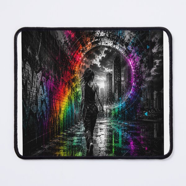 Item preview, Rainbow Gateway- Sureal Chessboard Dimension- Cinematic Fantasy designed and sold by Personiq Kaleido.