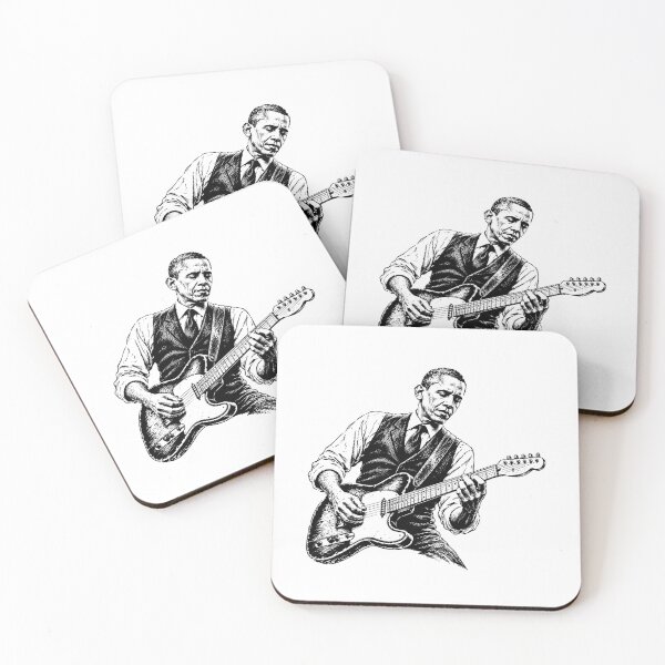 Item preview, Obama Playing Electric Guitar designed and sold by gunaone-design.