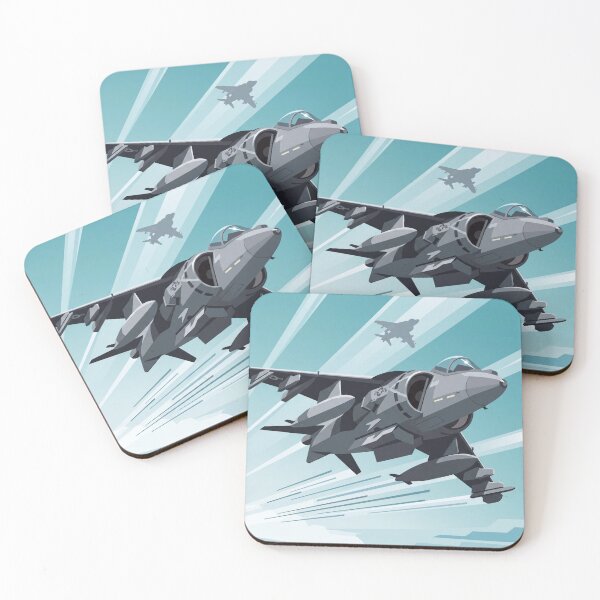 Artikelvorschau, AV-8 Harrier Banking-Vektorillustration entworfen und verkauft von Airpower Art.