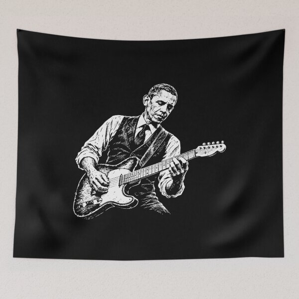 Item preview, Obama Playing Guitar designed and sold by gunaone-design.