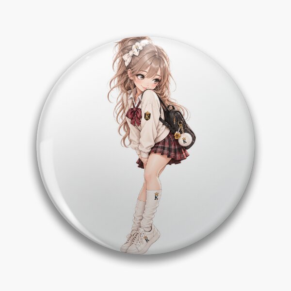 Item preview, Anime Schoolgirl with Backpack designed and sold by GRFORA.