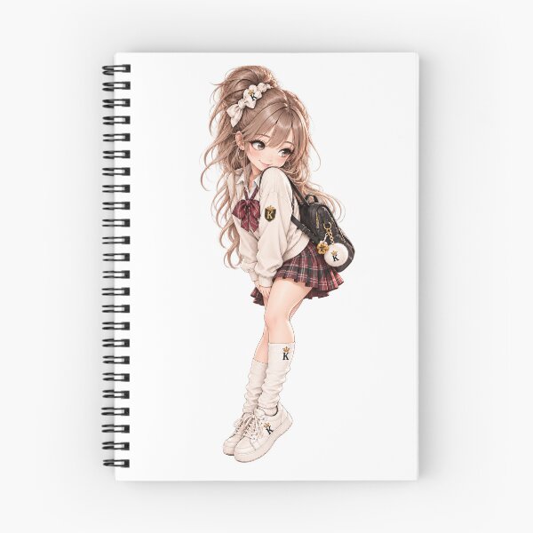 Item preview, Anime Schoolgirl with Backpack designed and sold by GRFORA.
