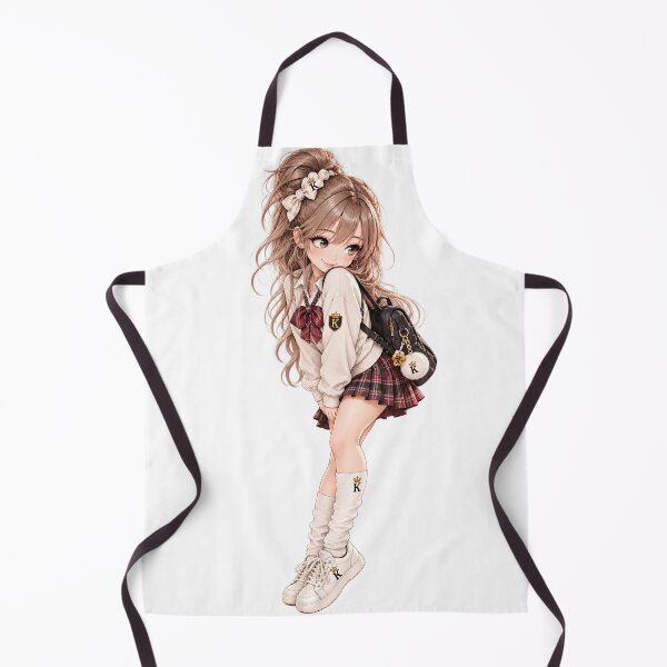 Item preview, Anime Schoolgirl with Backpack designed and sold by GRFORA.