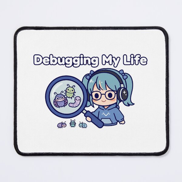 Item preview, Debugging My Life - Cute Programmer Girl Funny Coding Bugs Kawaii designed and sold by Htkester1.
