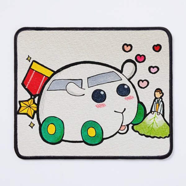 Item preview, Kawaii Guinea Pig Car Lettuce and Hearts designed and sold by Monfichers.