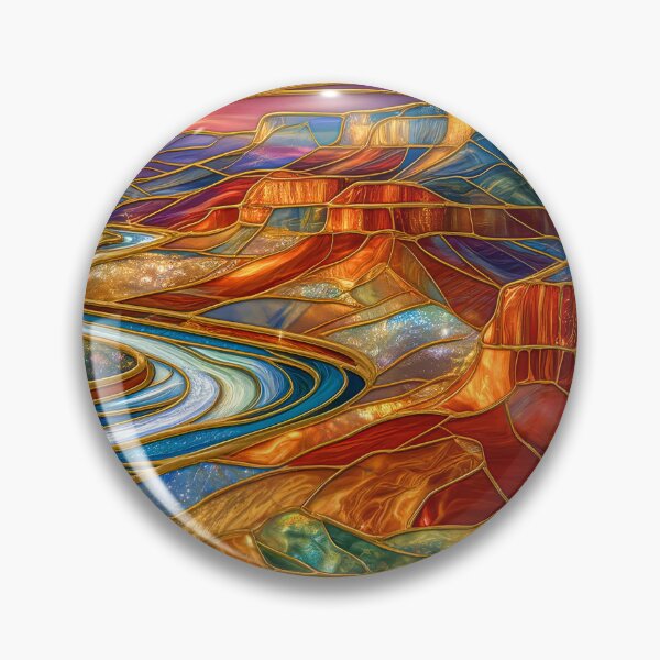 Item preview, Stained Glass Grand Canyon Sunset designed and sold by MargaretWiktor.