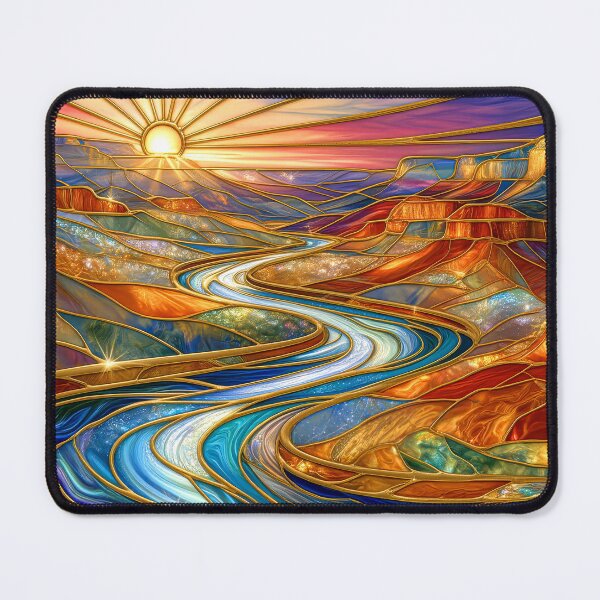 Item preview, Stained Glass Grand Canyon Sunset designed and sold by MargaretWiktor.