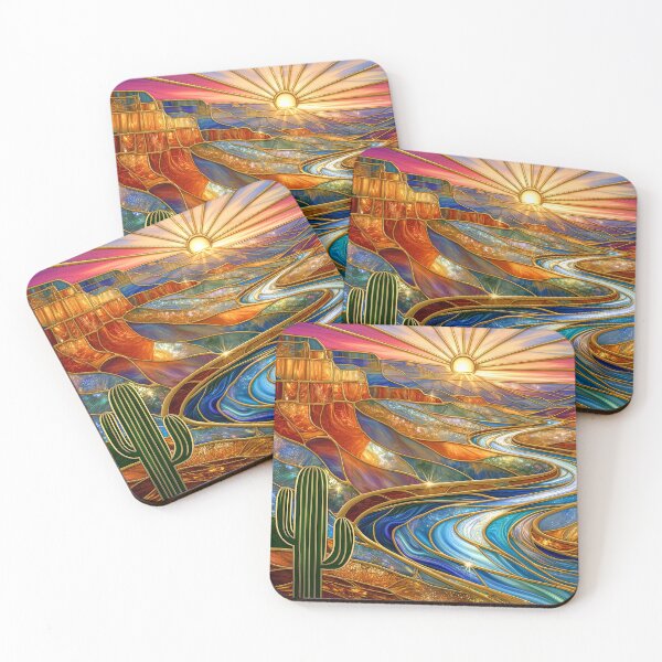 Item preview, Stained Glass Grand Canyon Sunset designed and sold by MargaretWiktor.