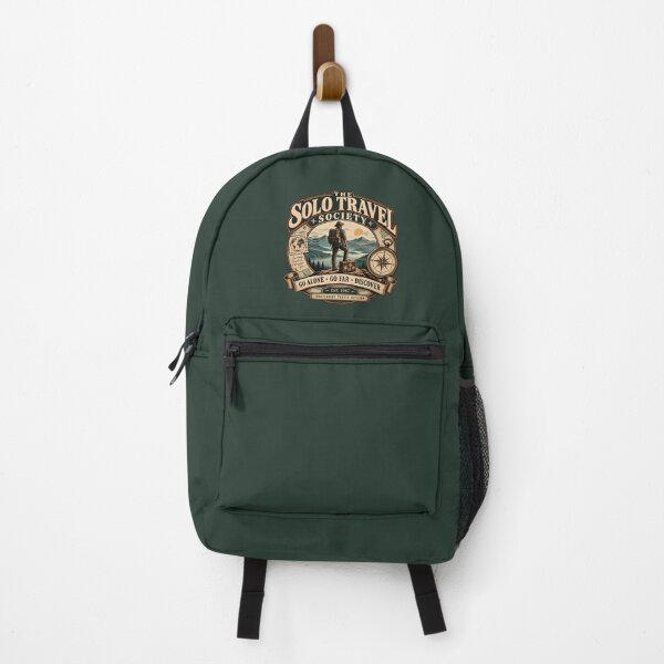 Item preview, Solo Travel Society Vintage Travel Emblem designed and sold by goldzilla.studio.