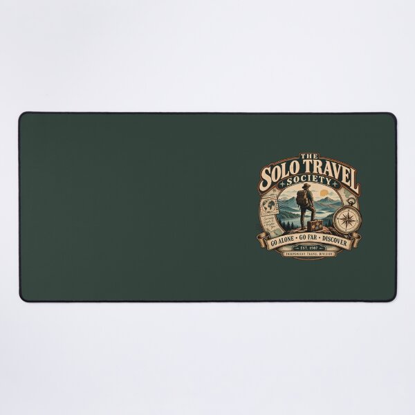 Item preview, Solo Travel Society Vintage Travel Emblem designed and sold by goldzilla.studio.