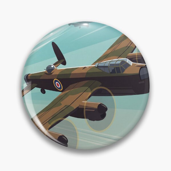 Item preview, RAF Lancaster Bomber Banking Vector Illustration designed and sold by Airpower Art.