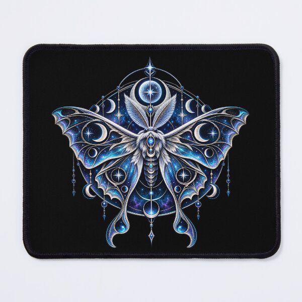 Item preview, Celestial Lunar Moth Cosmic Fantasy Art designed and sold by D69 Designs.