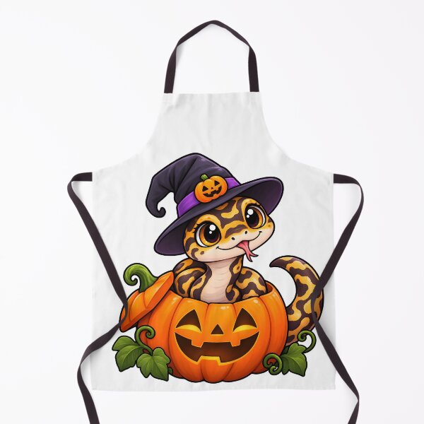 Item preview, Cute Halloween Snake in Pumpkin – Kawaii Reptile & Exotic Animal Design designed and sold by Bettybee00.