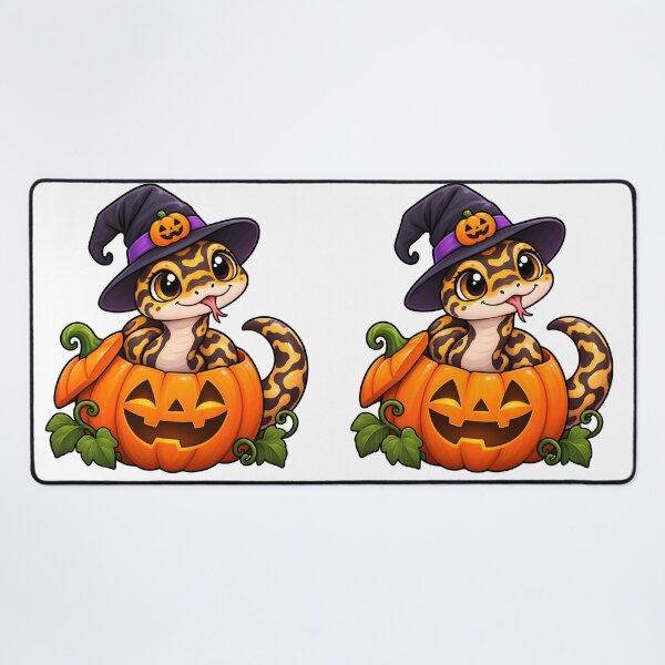 Item preview, Cute Halloween Snake in Pumpkin – Kawaii Reptile & Exotic Animal Design designed and sold by Bettybee00.