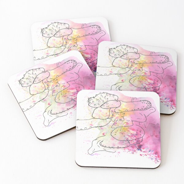 Item preview, Watercolor Coral Sticker - Pink Ocean Coral Branch designed and sold by FaireWaveArt.