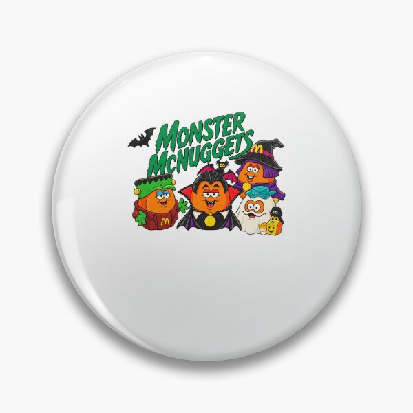 Item preview, Monster McNuggets Halloween Vintage 90s Retro Funny Chicken Nugget Monsters designed and sold by Glow-Paw-Studio.