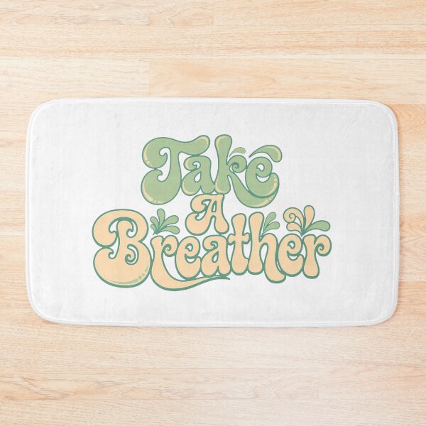 Item preview, Take A Breather - 70s Retro Groovy Mental Health Sticker - Self Care designed and sold by Htkester1.