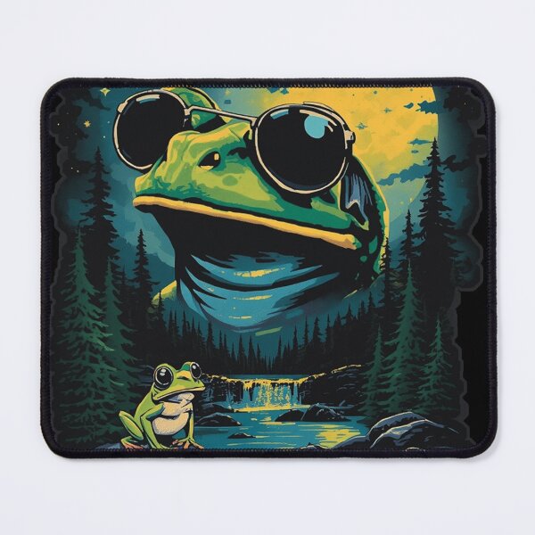 Item preview, Frog with sunglasses 90s wildlife designed and sold by aponwao.