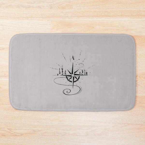 Item preview, Adventure Compass Mountain Trees Sketch Art-37 designed and sold by CherryCaban3.