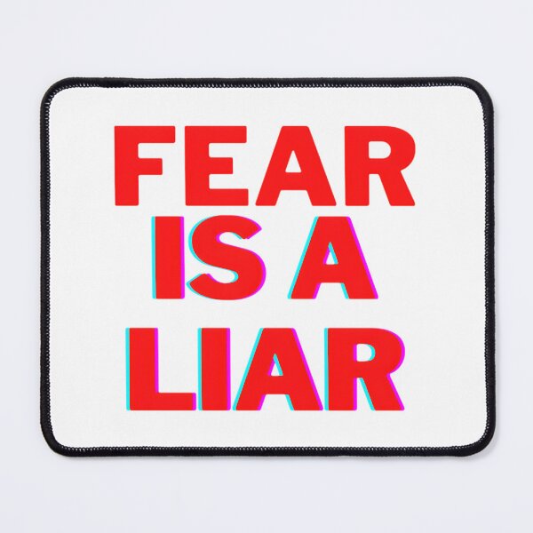 Item preview, Fear Is a Liar Motivational Quote Inspirational Typography Design designed and sold by jerusalem-stors.