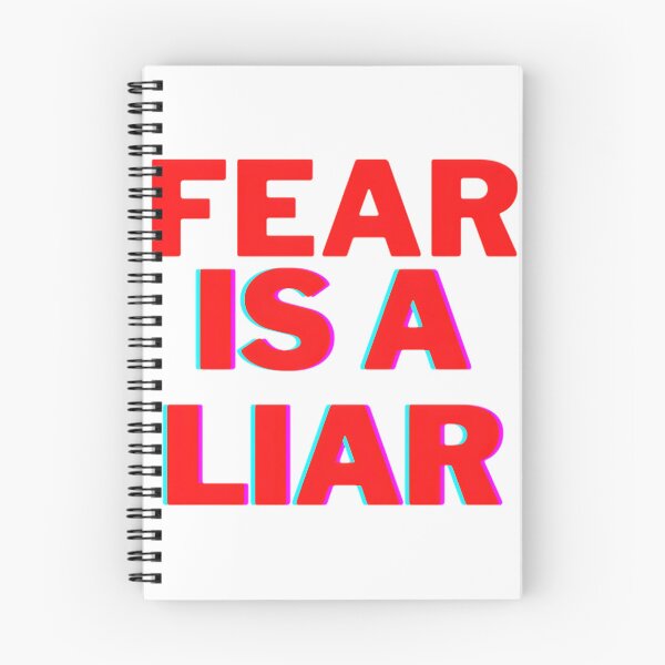 Item preview, Fear Is a Liar Motivational Quote Inspirational Typography Design designed and sold by jerusalem-stors.