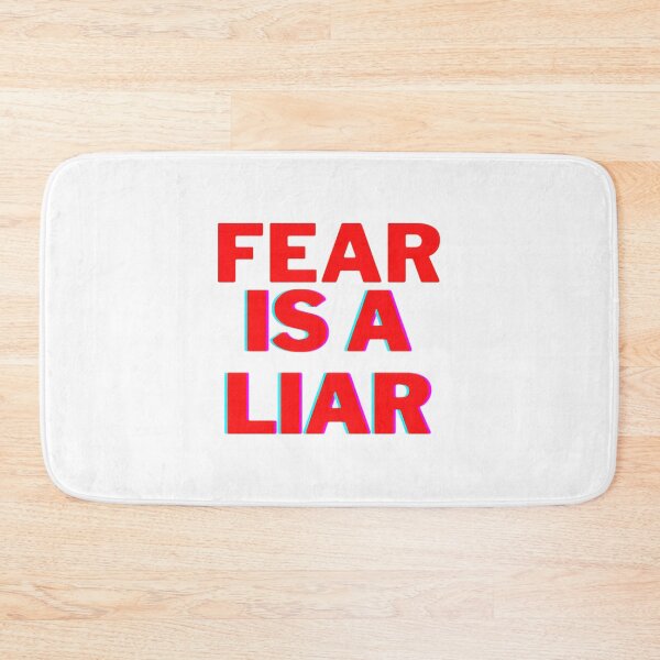 Item preview, Fear Is a Liar Motivational Quote Inspirational Typography Design designed and sold by jerusalem-stors.