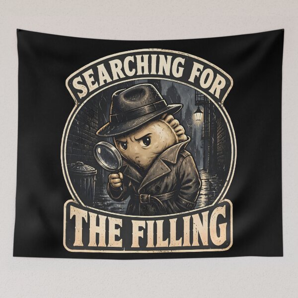 Item preview, Searching For The Filling Funny Empanada Foodie Detective Gifts designed and sold by LeSoniPapaPrint.