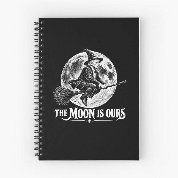 Item preview, The Moon Is Ours Funny Halloween Witch Trump Moon designed and sold by gunaone-design.